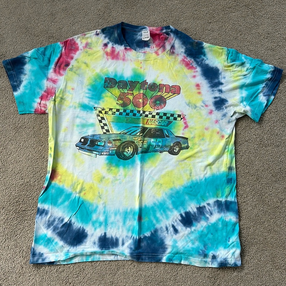 Vintage Tie Dye NASCAR Tee